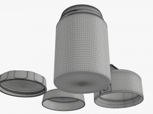 vacuum thermos bottle flask 05 3D-Modell