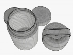 vacuum thermos bottle flask 05 3D-Modell