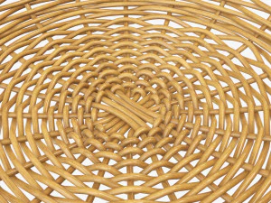 cesta de vime marrom m&eacute;dio Modelo 3D