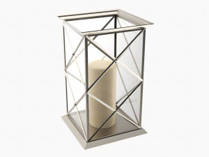 Vela con portavasos Modelo 3D