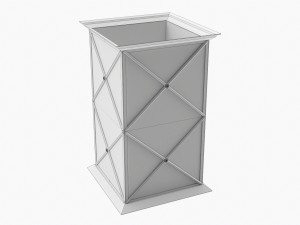 Candle with glass holder Model 3D