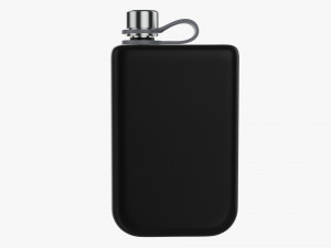 Flask liquor stainless steel 08 Modelo 3D