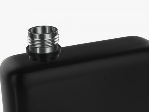Flask liquor stainless steel 08 Modelo 3D