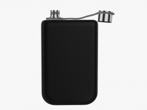 Flask liquor stainless steel 08 open Modelo 3D