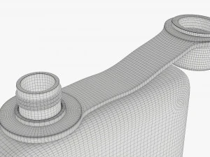 Petaca licor acero inoxidable 08 abierta Modelo 3D