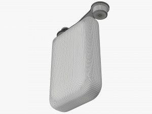 Flask liquor stainless steel 08 open Modelo 3D