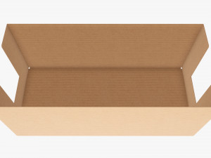 Short shelf tray cardboard box Modelo 3D