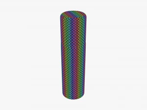 Aluminum bottle 01 3D Model