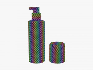 Aluminum bottle 04 3D 模型