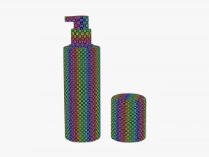 Aluminum bottle 04 3D Model