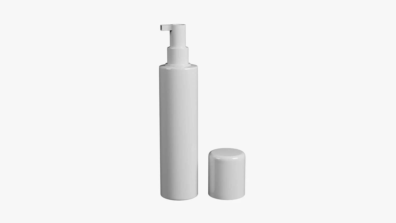 Aluminum bottle 06 3D Model .c4d .max .obj .3ds .fbx .stl .blend