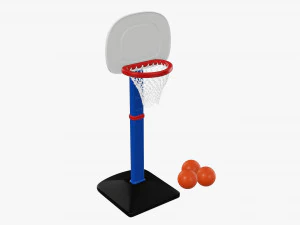 Set Bola Basket Model 3D