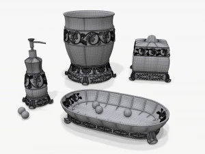 Bathroom Accessories 004 3D Model