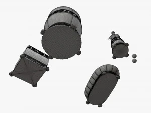 Bathroom Accessories 004 3D Model