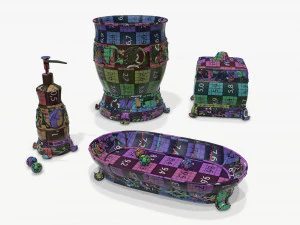 Bathroom Accessories 004 3D Model