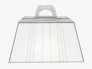 Birthday Cake Carrier Carboard Corrugated Box Modelo 3D