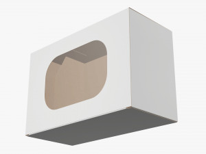 Box With Display Window Cardboard 01 Modelo 3D