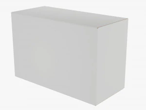Box With Display Window Cardboard 01 3D Model