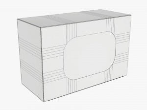 Box With Display Window Cardboard 01 Modelo 3D