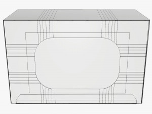 Box With Display Window Cardboard 01 Modelo 3D