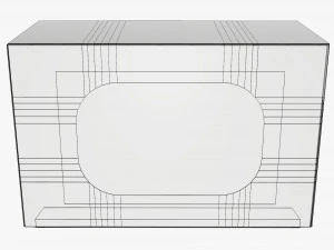 Box With Display Window Cardboard 01 3D Model