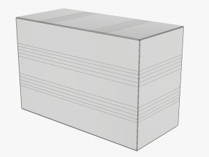 Box With Display Window Cardboard 01 Modelo 3D