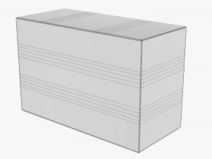 Box With Display Window Cardboard 01 3D Model