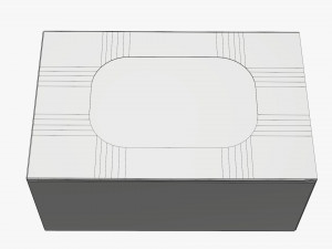 Box With Display Window Cardboard 01 Modelo 3D