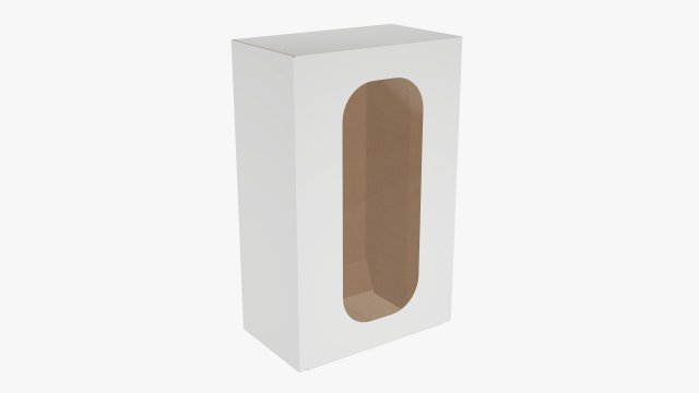 Box With Display Window Cardboard 02 Modelo 3D .c4d .max .obj .3ds .fbx .stl .blend 