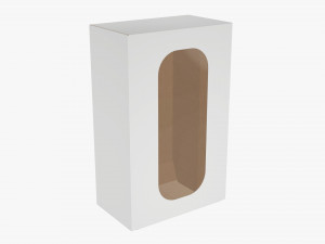 Box With Display Window Cardboard 02 Modelo 3D