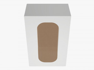 Box With Display Window Cardboard 02 Modelo 3D