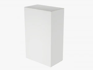 Box With Display Window Cardboard 02 3D Model
