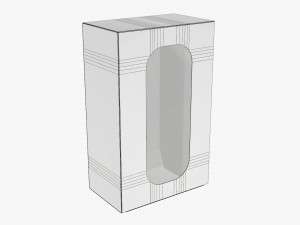 Box With Display Window Cardboard 02 Modelo 3D