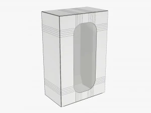 Box With Display Window Cardboard 02 3D Model