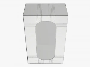 Box With Display Window Cardboard 02 3D Model