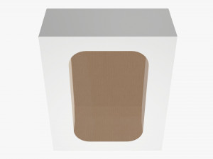 Box With Display Window Cardboard 03 Modelo 3D