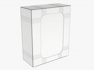 Box With Display Window Cardboard 03 Modelo 3D