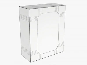 Box With Display Window Cardboard 03 3D Model