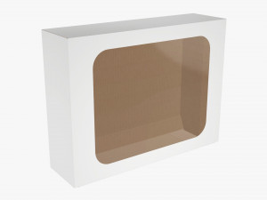 Box With Display Window Cardboard 04 3D Model