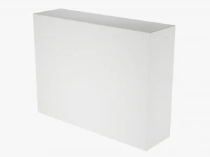 Box With Display Window Cardboard 04 3D Model
