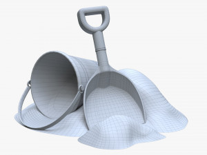 Bucket Shovel With Sand Model 3D
