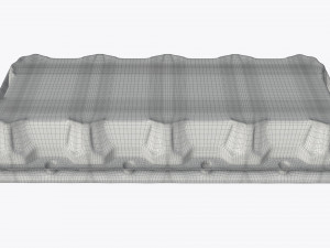 Egg Plastic Package 10 Eggs V1 Modelo 3D