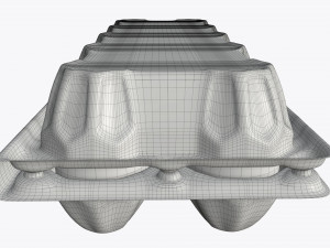 Egg Plastic Package 10 Eggs V1 Modelo 3D