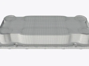 Egg Plastic Package 10 Eggs V2 3D Model
