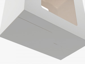 Empty Carrying Cardboard Corrugated Box With Handle 02 Modelo 3D