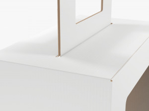 Empty Carrying Cardboard Corrugated Box With Handle 02 Modelo 3D