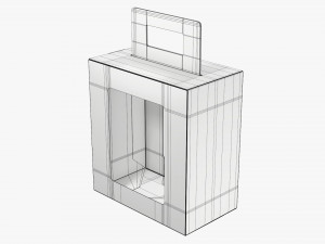 Empty Carrying Cardboard Corrugated Box With Handle 02 Modelo 3D