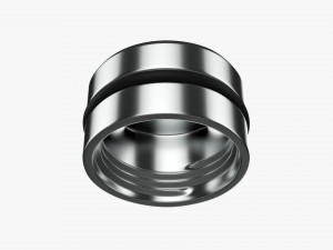 Flask Liquor Stainless Steel 01 Model 3D