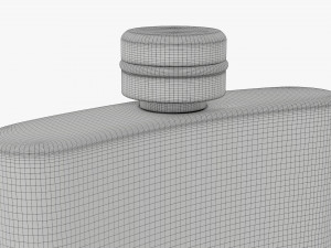 Flask Liquor Stainless Steel 01 Model 3D