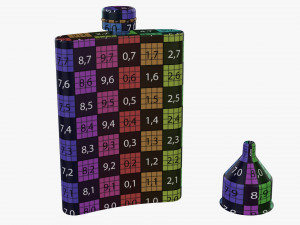 Flask Liquor Stainless Steel 01 Model 3D